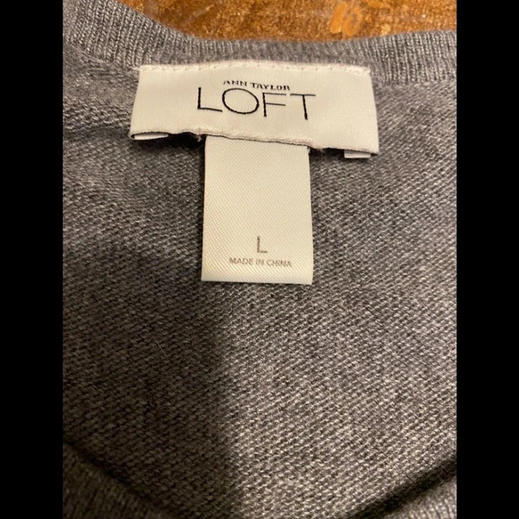 LOFT Ann Taylor Cardigan Sweater Beaded Rayo Rabbit Hair Blend - Picture 4 of 6